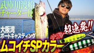 『【ボートキャスティング】ムコイチSPカラーでサゴシ超連発！！武庫川渡船チャーター便』動画を公開いたしました。New