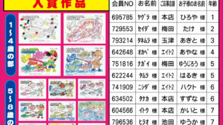 2015年 春の上得意様DMで開催した「お子様ぬりえイベント」入賞発表！