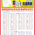 フィッシングショー アンケートでイッパッチグッズプレゼント当選者発表