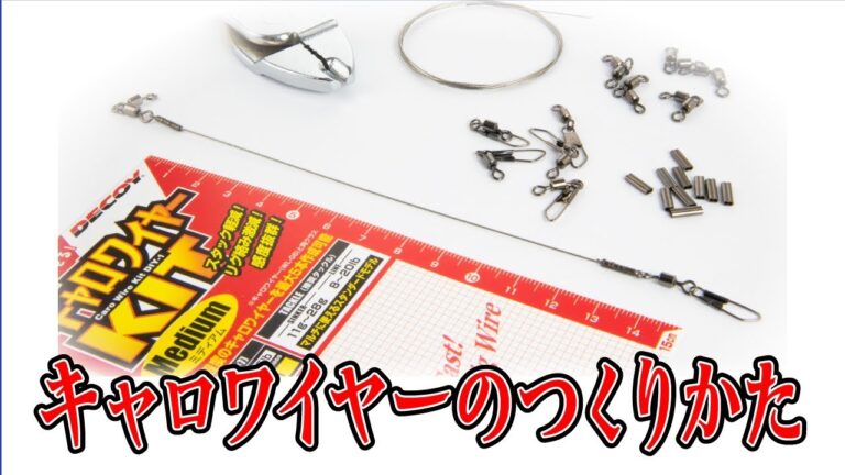 【BASS/SALT】キャロワイヤーを自作しよう
キャロワイヤーキットで、自分仕様のキャロワイヤーを自作