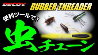 【BASS】ラバースレッダーで虫チューン
ワームにラバースカートを通して、虫ワームを自作