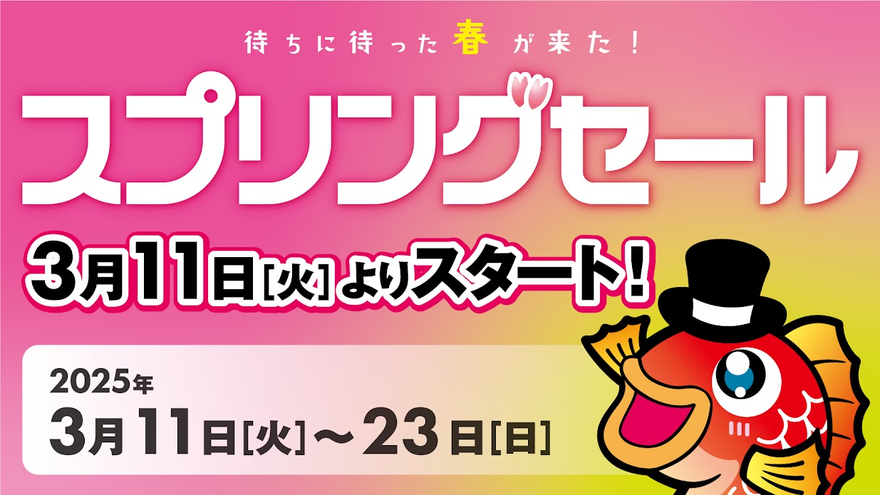 🌸スプリングセール開催致します🌸 🌸スプリングセール開催致します🌸