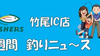 【竹尾IC店】週間釣りニュース