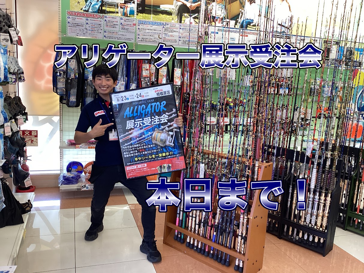 本日まで‼ アリゲーター製品展示受注会 開催中‼